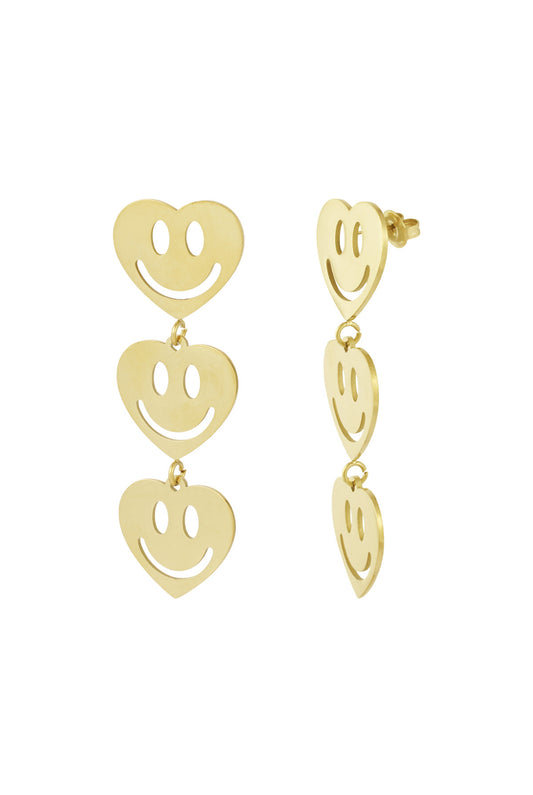 Smiley lover oorbellen