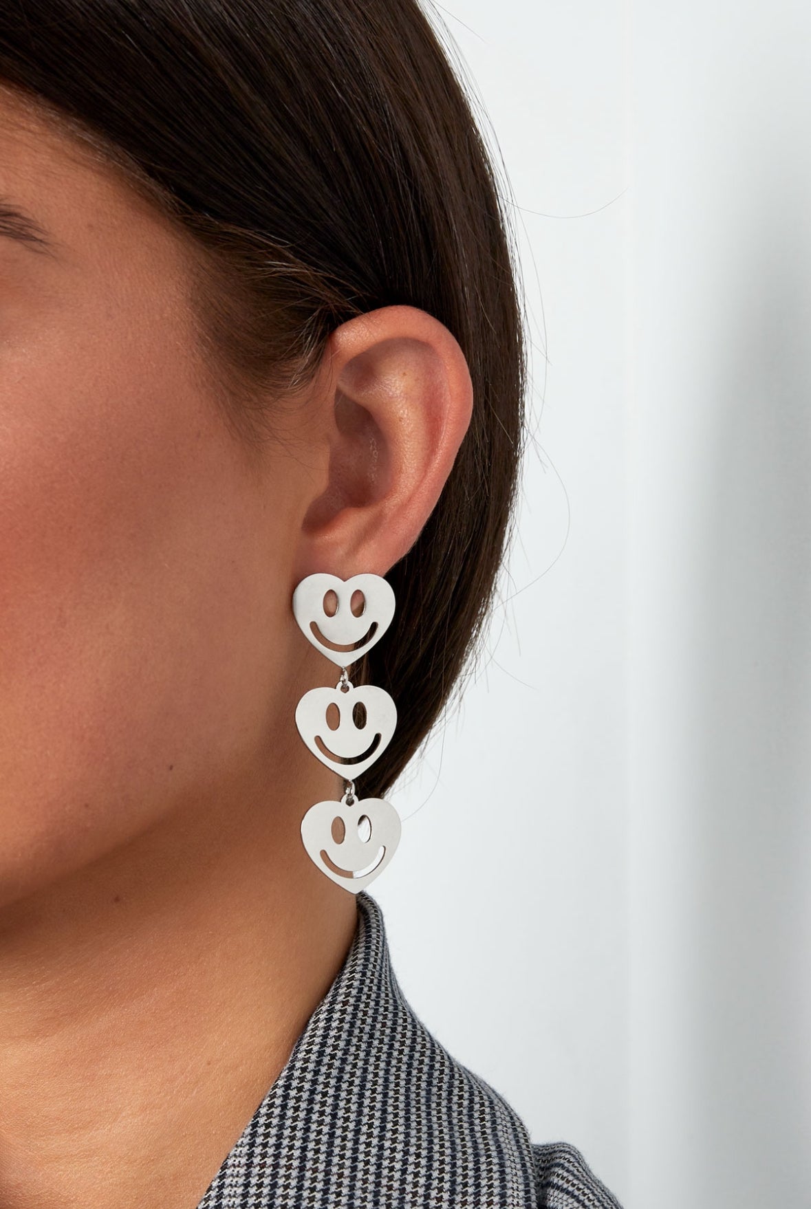 Smiley lover oorbellen