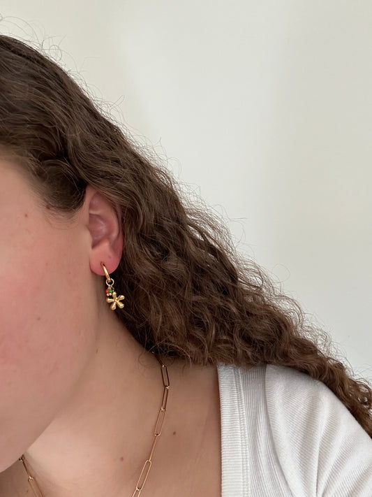 Happy flower oorbellen