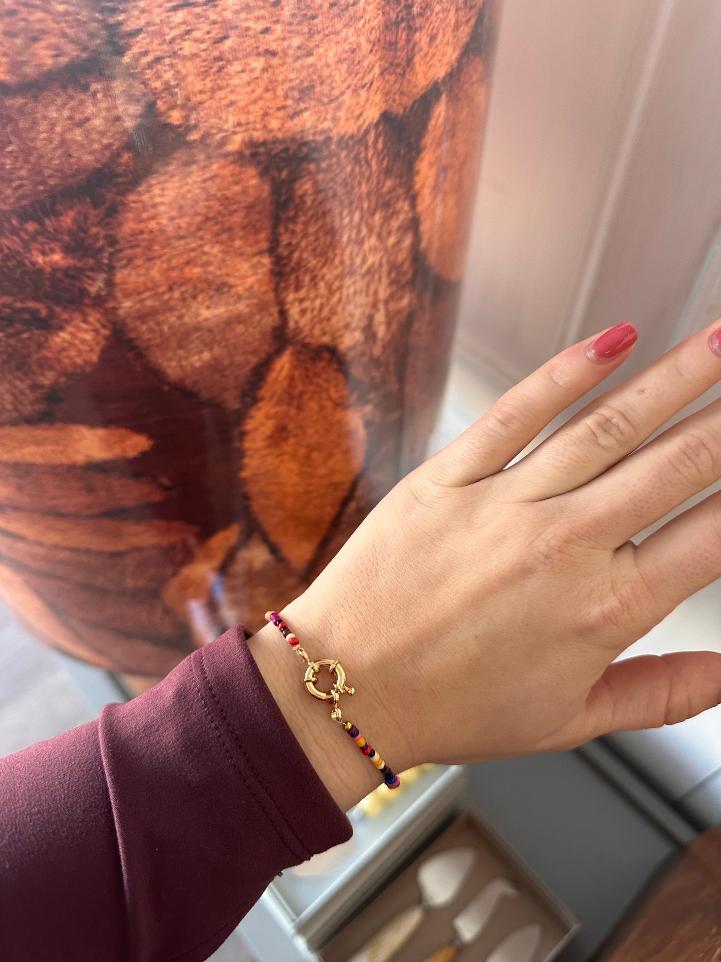 Handmade kleurrijk armbandje