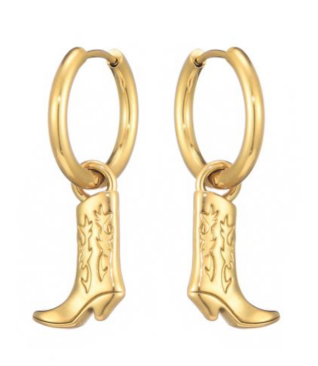 Cowboy boots oorbellen