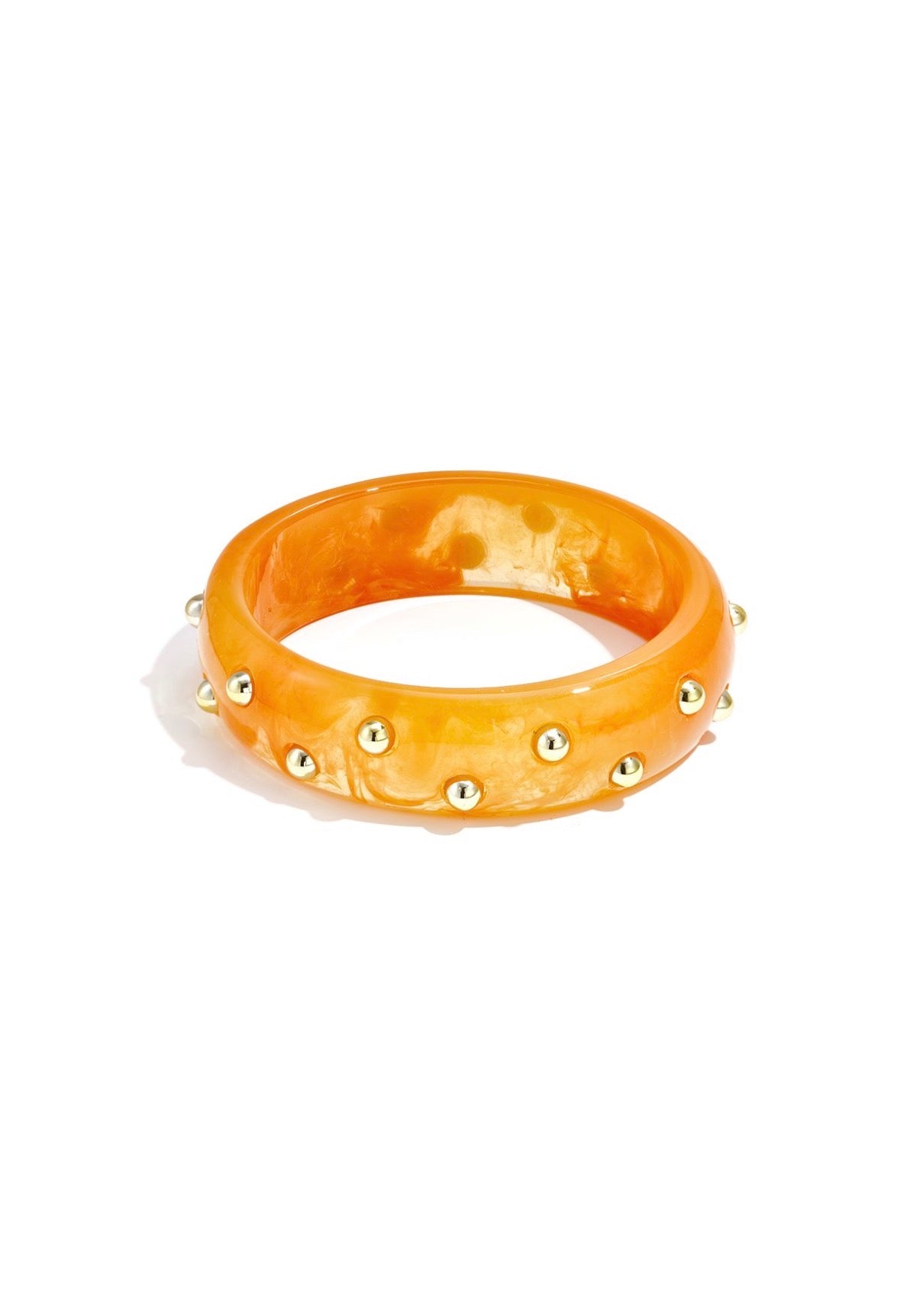 Studs bangle orange