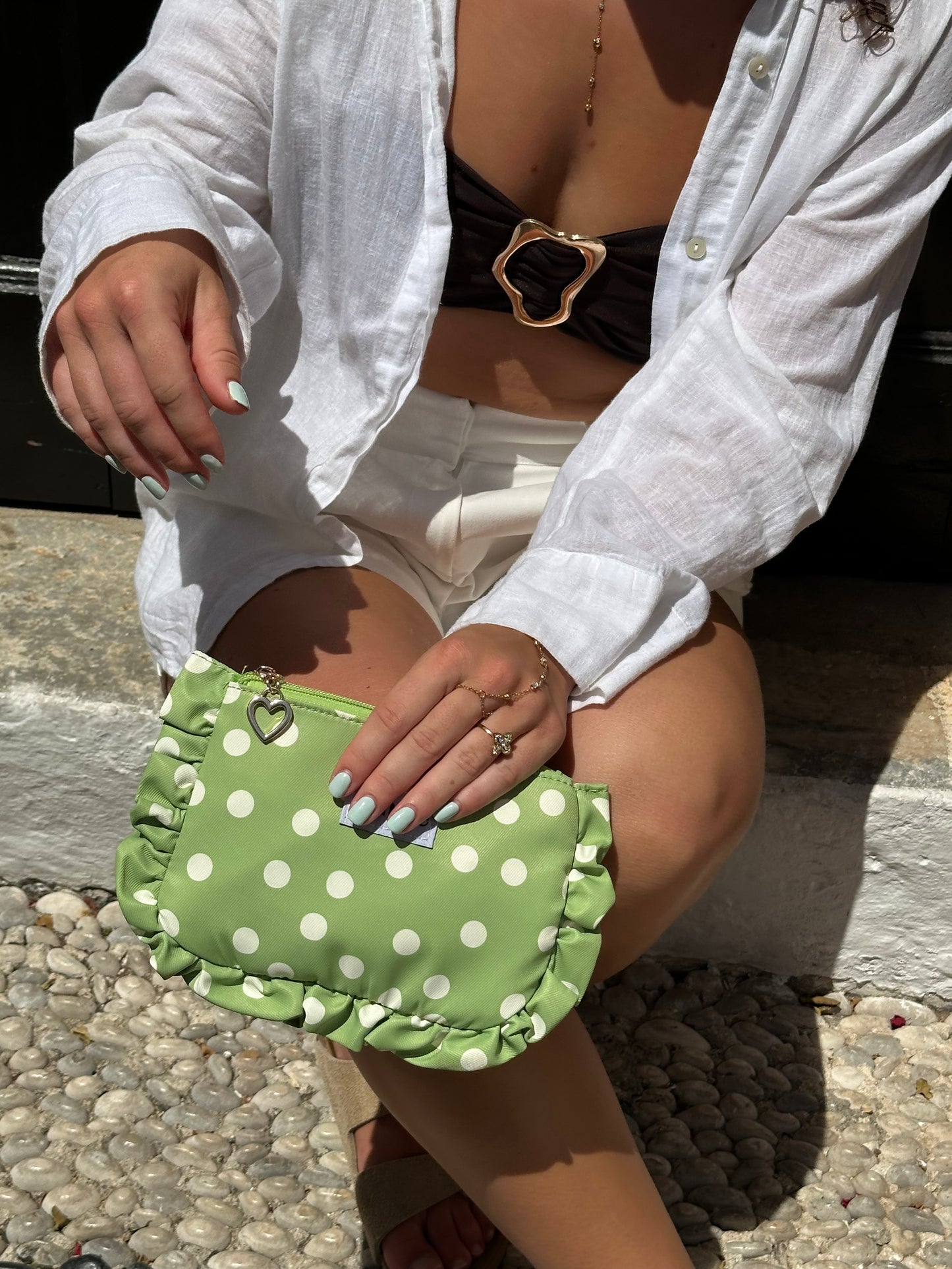 Dottie green clutch