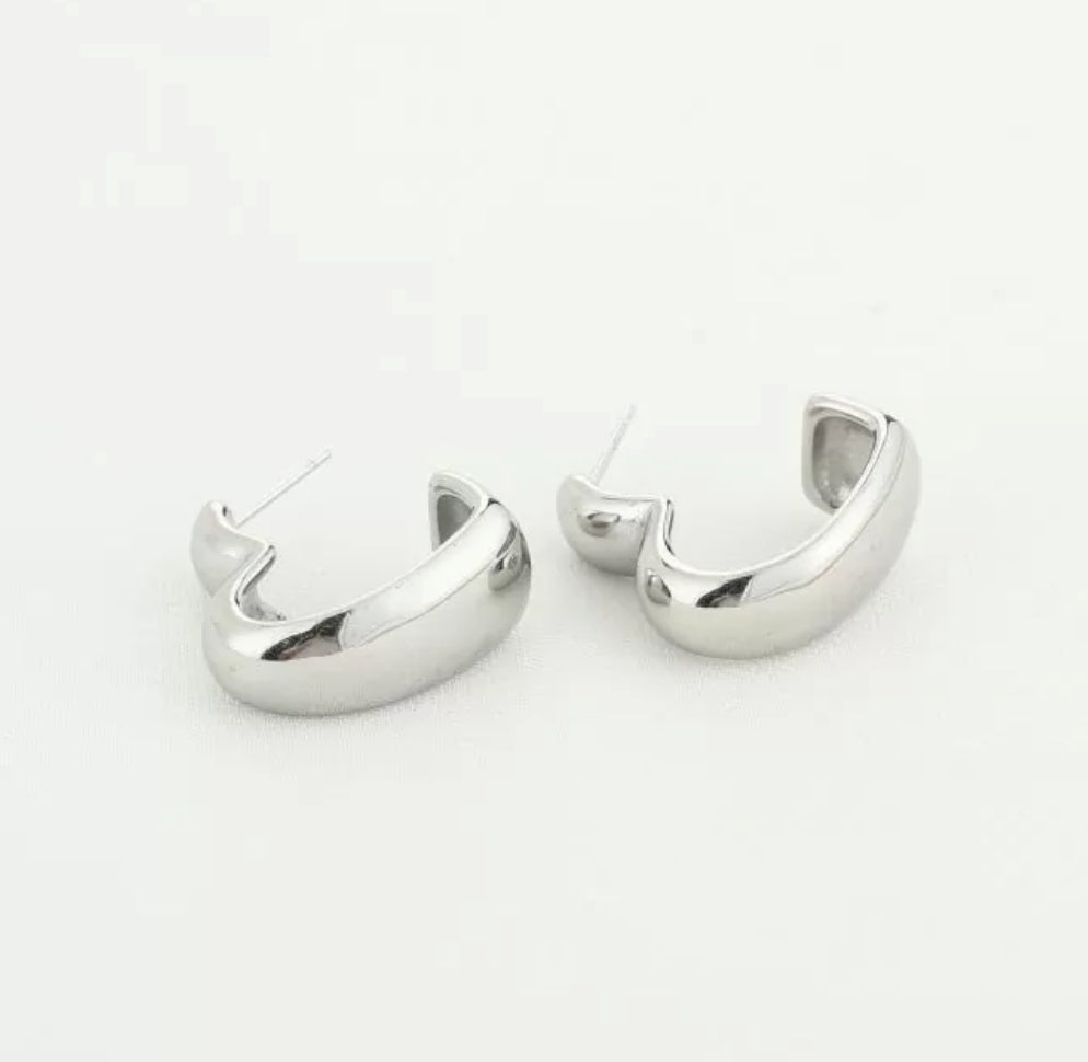 Hart oorbellen | zilver