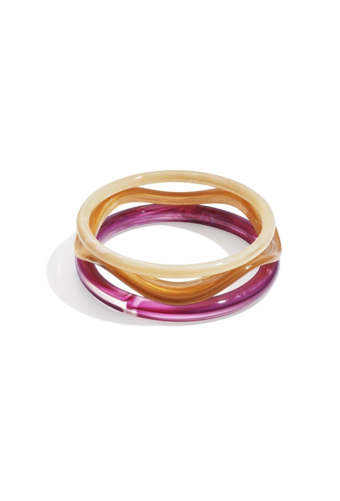 Small bangle set purple