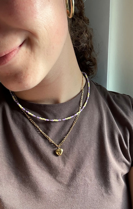 Handmade pastel ketting