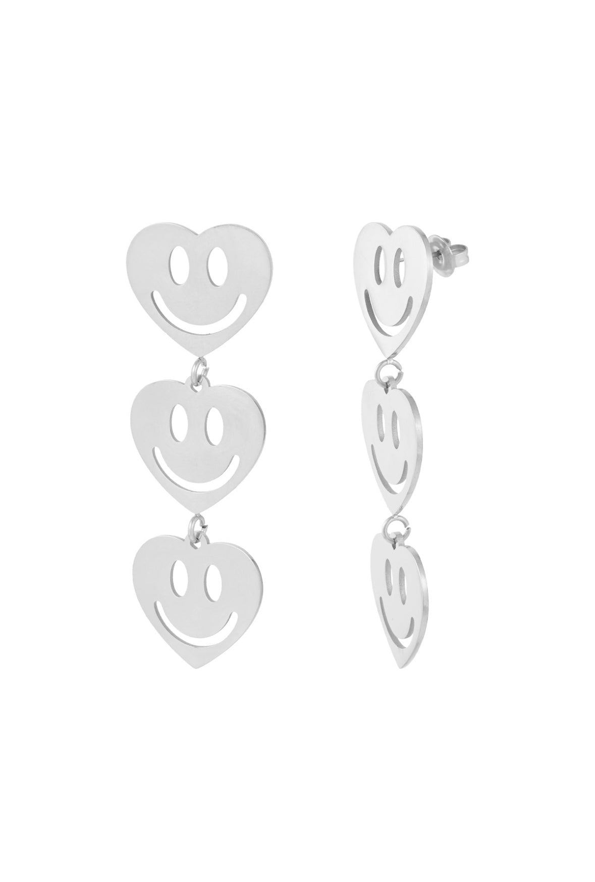 Smiley lover oorbellen