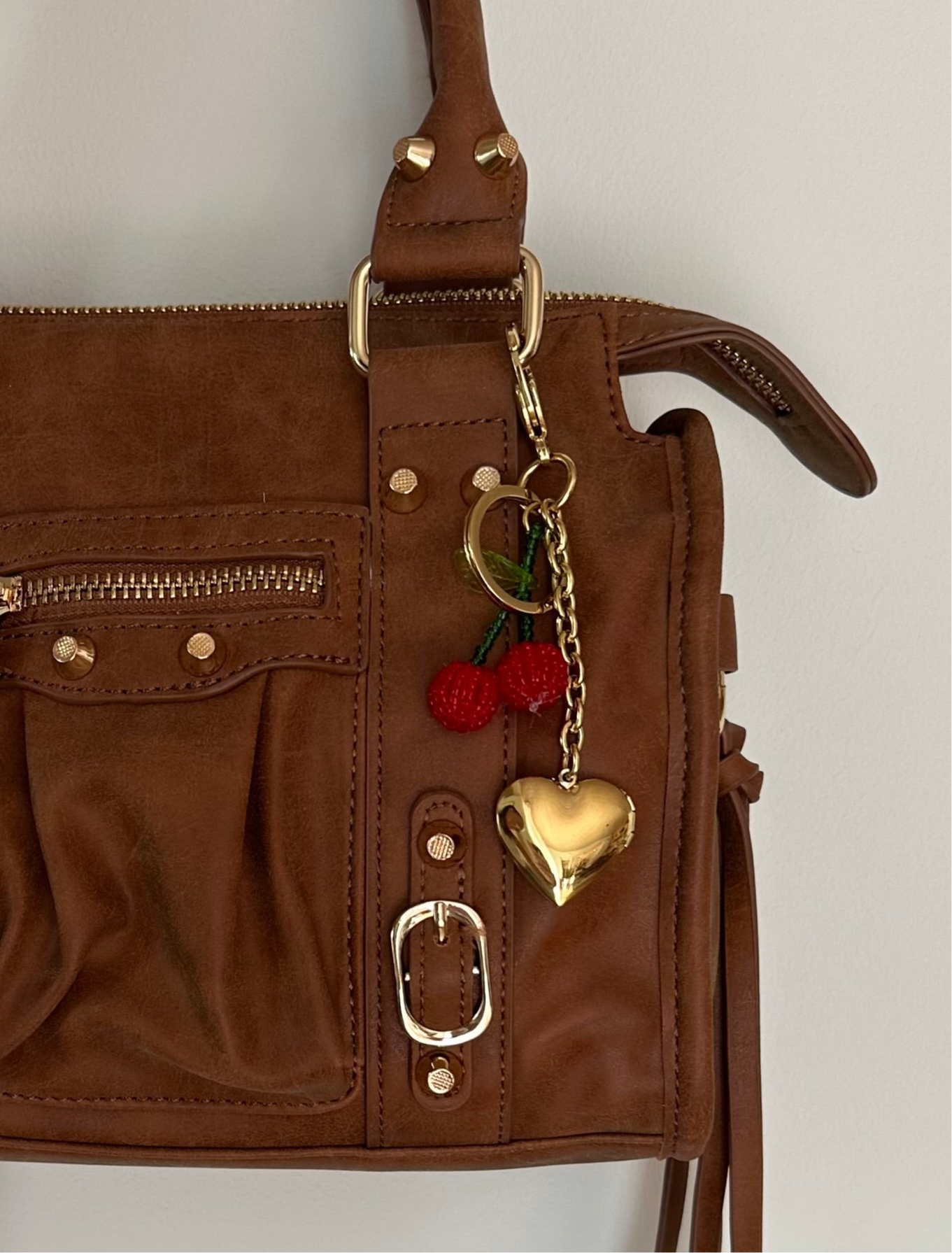 Bag charm cherry