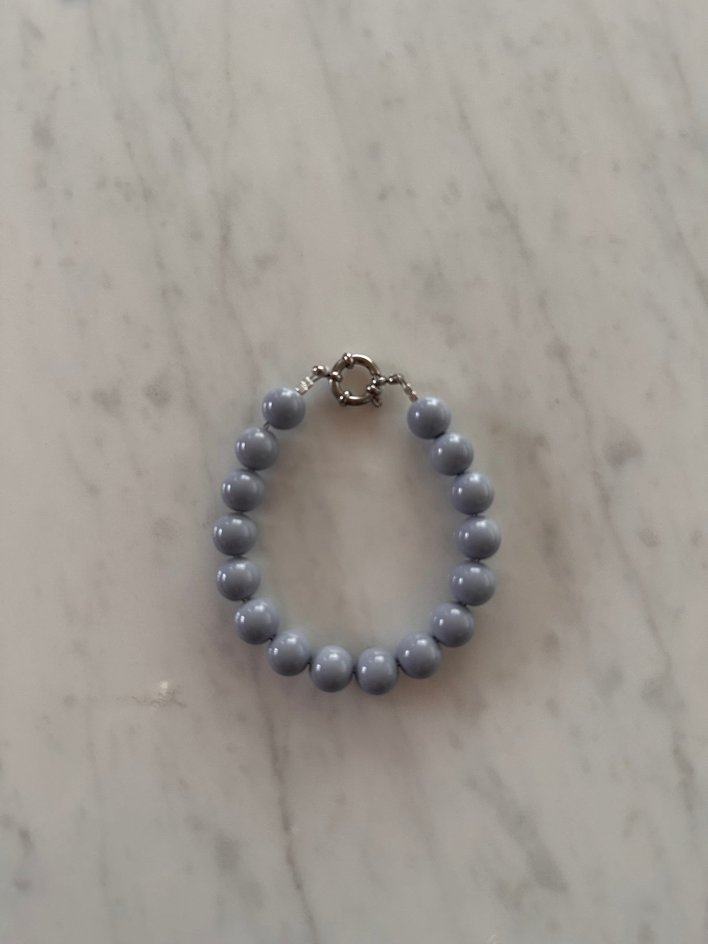 Handmade beadies armbandje | Lichtblauw