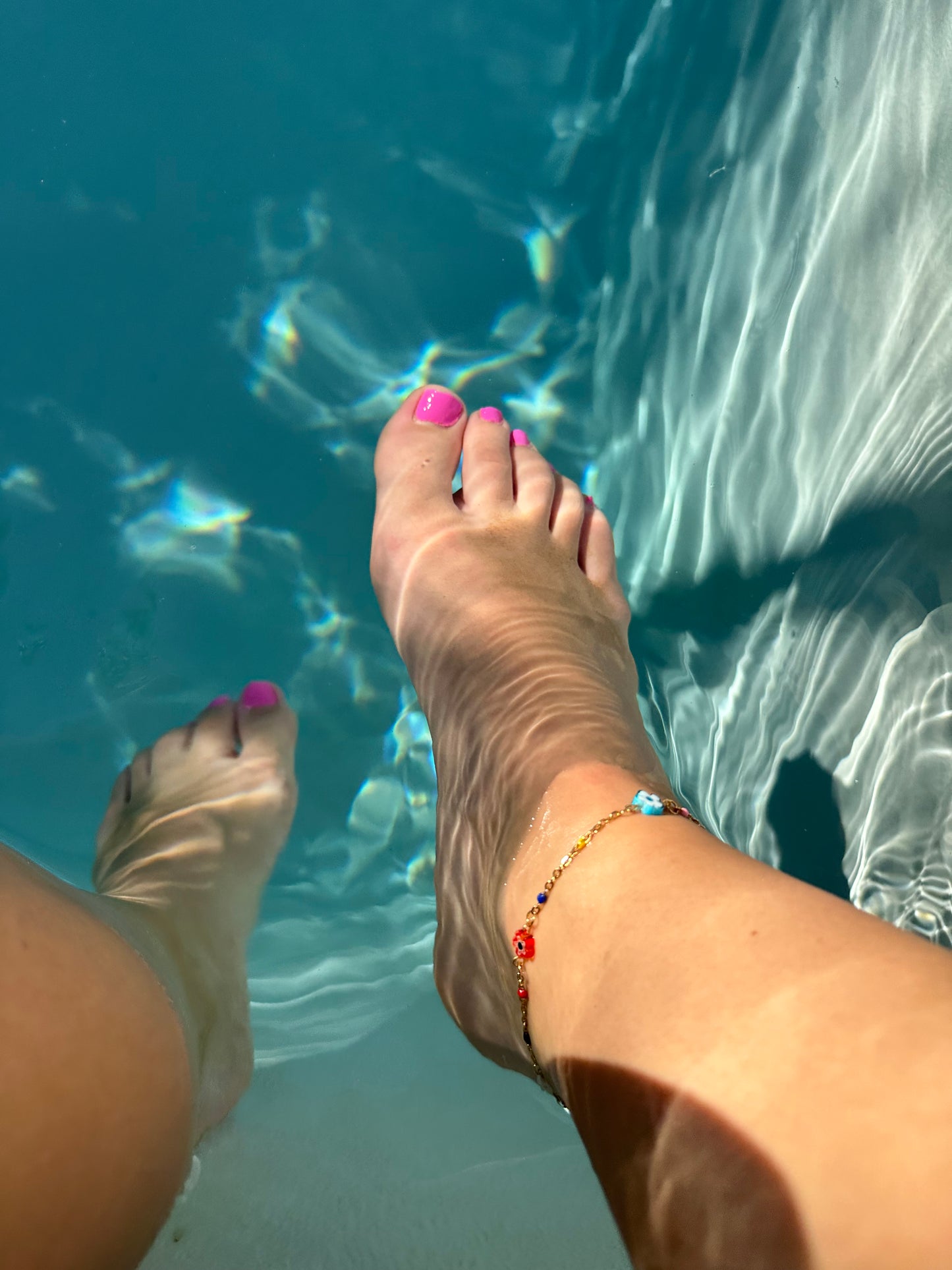 Flower power enkelbandje