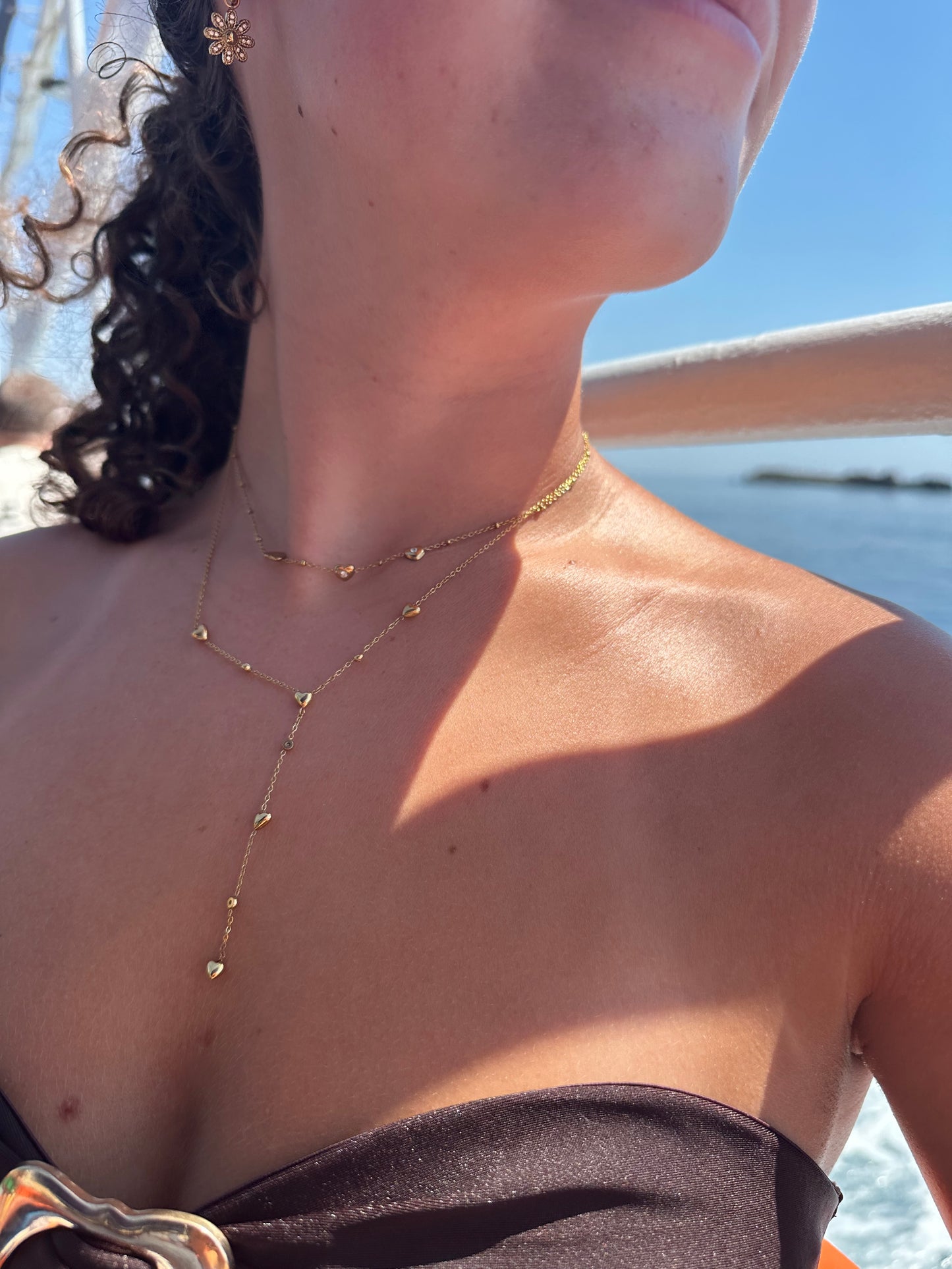 Y-lijn ketting cute hearts