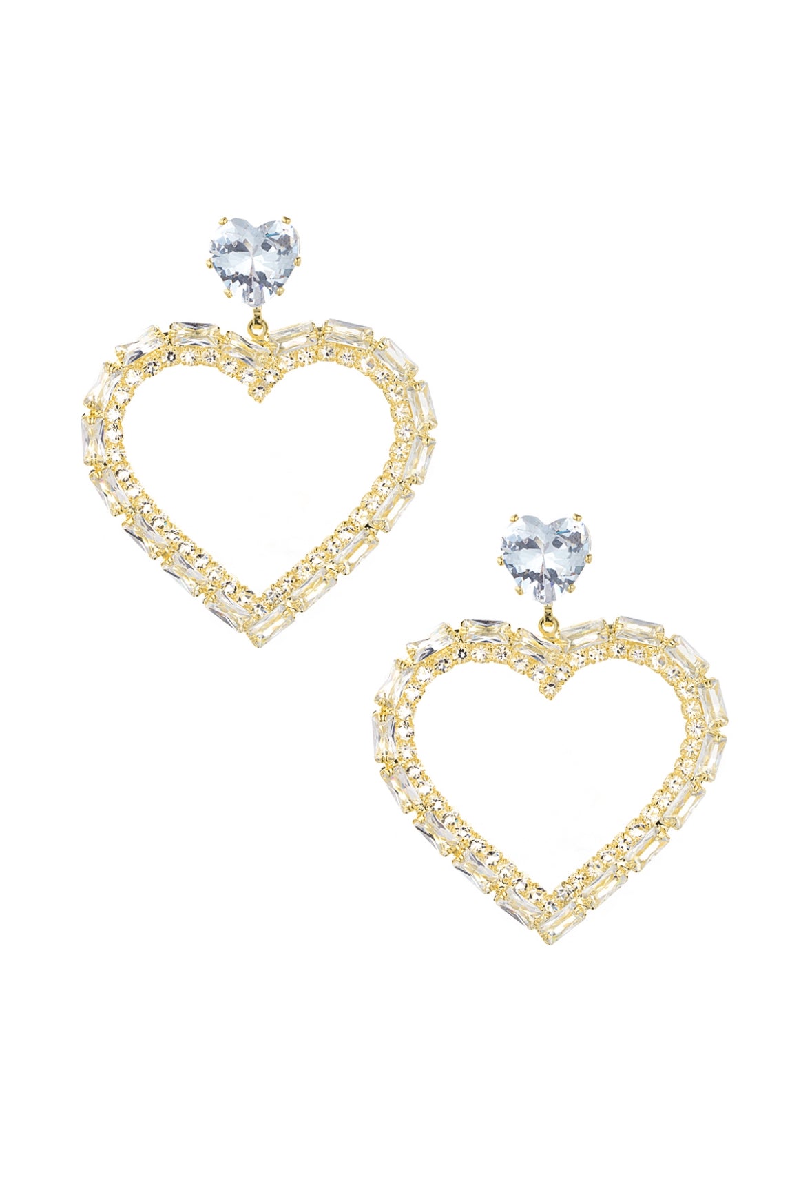 Heartfelt glitz oorbellen