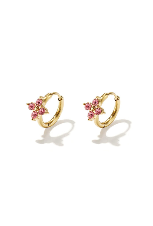 Blush sparkle oorbellen