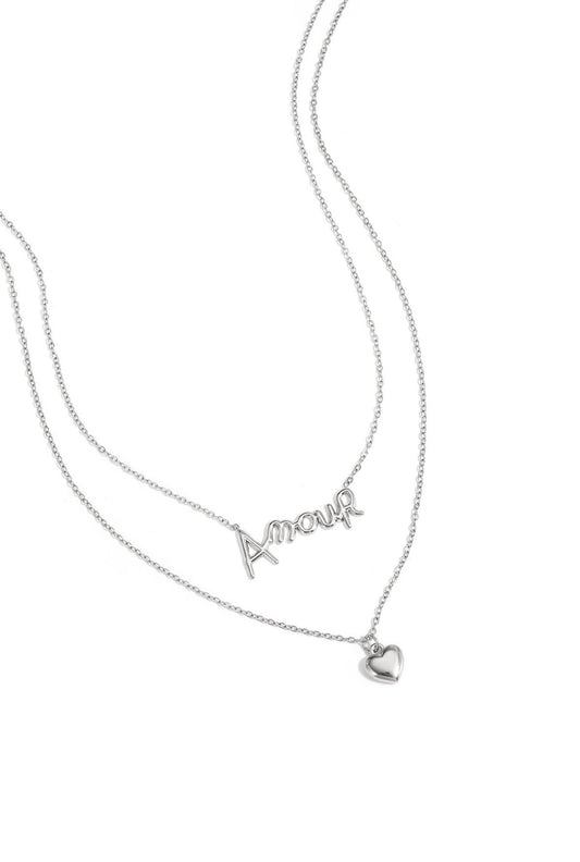 Dubbel amour ketting