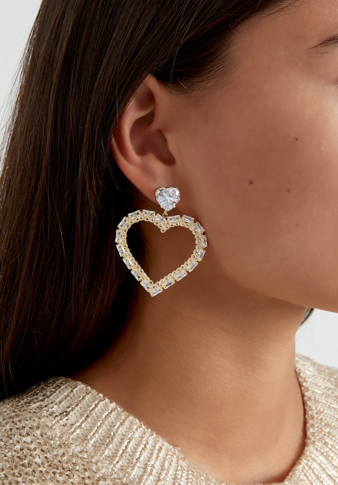 Heartfelt glitz oorbellen