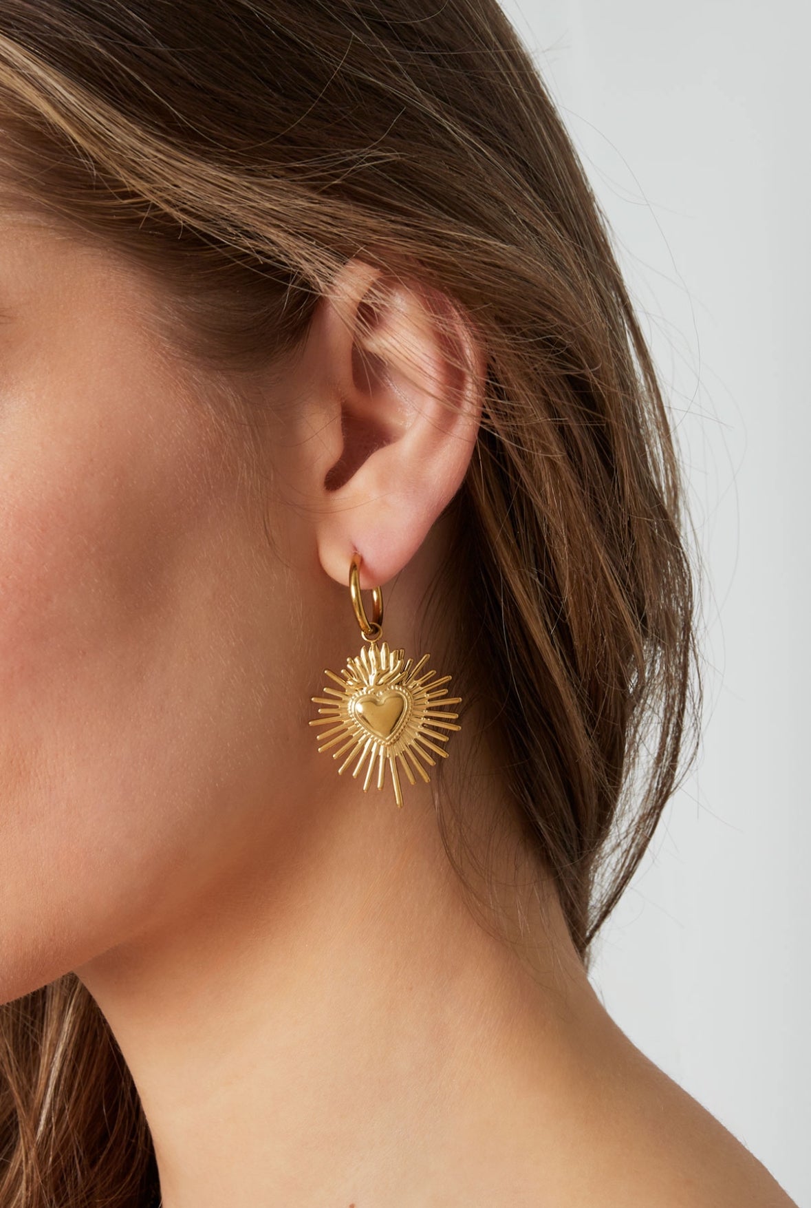 Milagros hart oorbellen