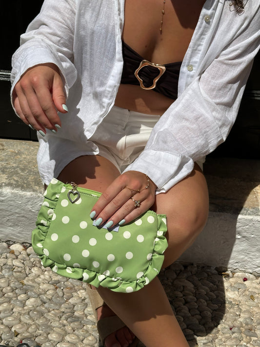 Dottie green clutch