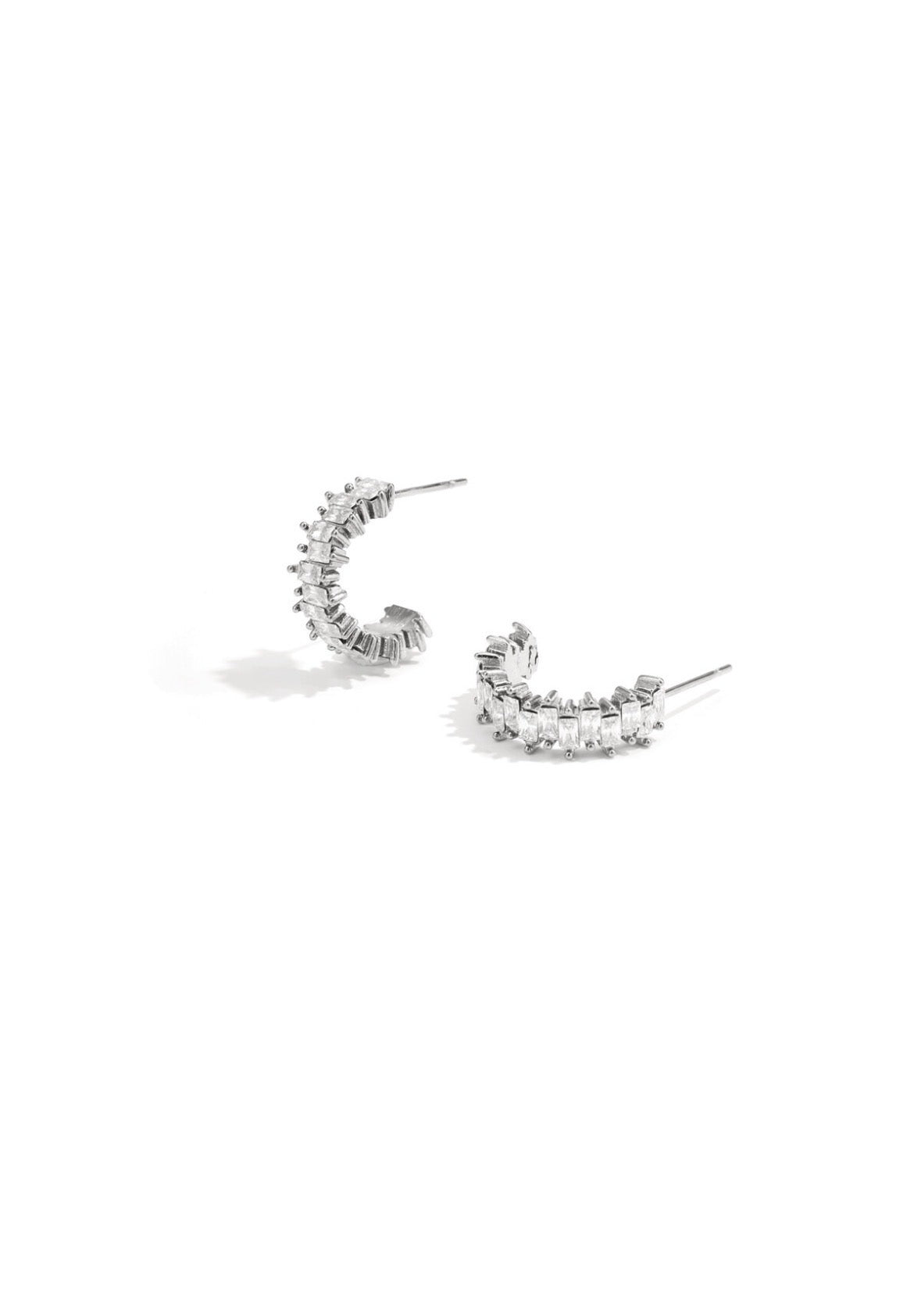 Zigzag sparkle oorbellen