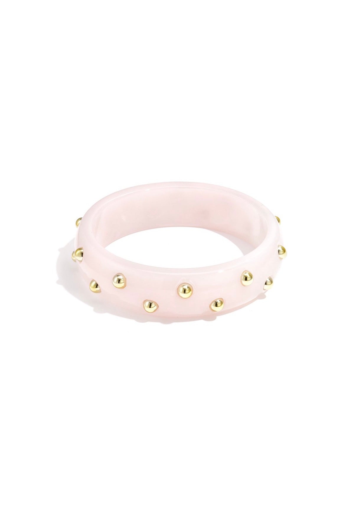 Studs bangle pink