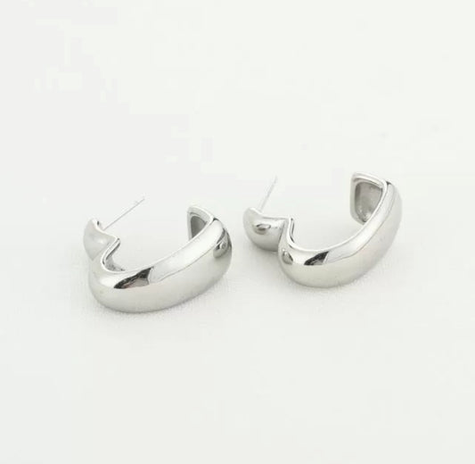 Hart oorbellen | zilver