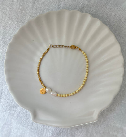 Yellow spark armbandje